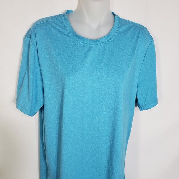 32 Degrees Cool Women's T Shirt Tee Medium Teal Short Sleeve Crew Neck Stretch - Picture 3 of 8